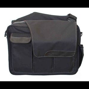 NEW Diaper Dad Black Messenger Bag